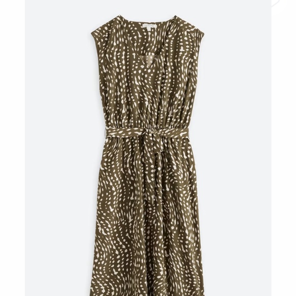 Mari V-Neck Dress with Side Slit - Picture 1 of 1